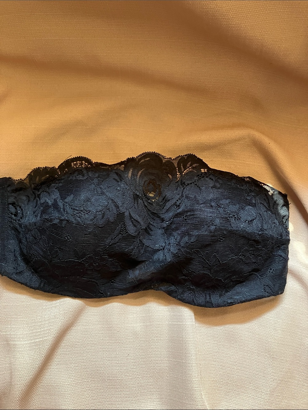 Apostrophe Black Lace Strapless Bandeau